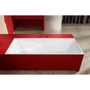 Стальная ванна Bette Loft 180x80 см, с ножками, с самоочищающимся покрытием, с шумоизоляцией, белая глянцевая