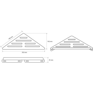 Купить Полка Bemeta Cytro 102308261 для душа, угловая в Москве с доставкой Полка Bemeta Cytro 102308261 для душа, угловая