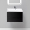 Тумба с раковиной BelBagno Marino 70 nero lucido