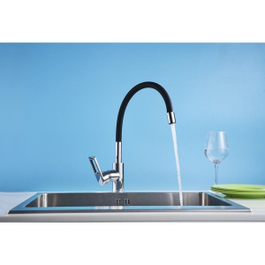 Смеситель для кухни Rossinka Z Z35-35U-Black с гибким изливом