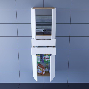 Шкаф-пенал СаНта Лондон 50 подвесной