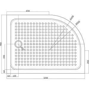 Купить Поддон для душа Cezares Tray TRAY-A-RH-120/90-550-15-W-R R120х90 R, с сифоном в Москве с доставкой Поддон для душа Cezares Tray TRAY-A-RH-120/90-550-15-W-R R120х90 R, с сифоном