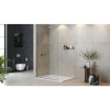 Душевая перегородка Cezares Liberta L-1-TB-125-C-Cr профиль хром, стекло прозрачное