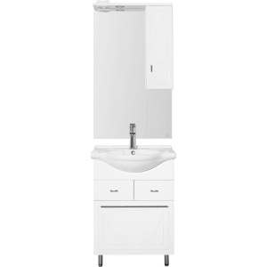 Купить Тумба с раковиной Style Line Лана 60 с бельевой корзиной в Москве с доставкой Тумба с раковиной Style Line Лана 60 с бельевой корзиной