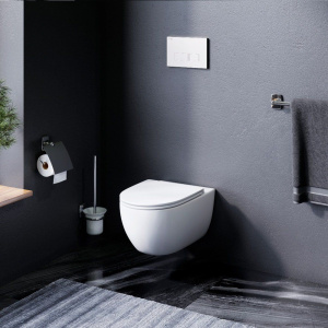 Комплект Унитаз подвесной AM.PM Awe C111700SC с микролифтом + Инсталляция Pro