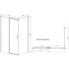 Душевой уголок Vincea Dice VSR-4D8011CLB 110х80 см, профиль черный