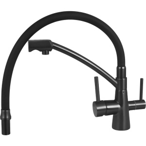 Смеситель для кухни Wisent W4855U-12 графит, черный