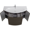 Тумба с раковиной Cezares Eden 120 grigio talpa opaco, раковина 50178