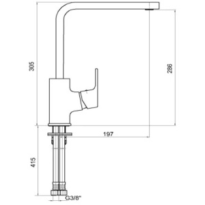Смеситель для кухни E.C.A. Tiera 103318123EX