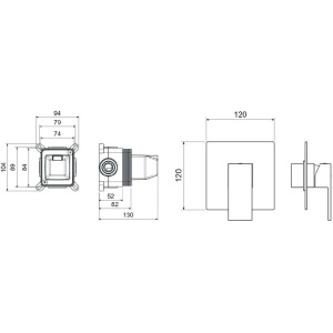 Смеситель для душа Aquatek Либра AQ1666CR хром