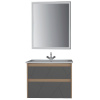 Мебель для ванной ASB-Mebel Диана 60 серая, дуб янтарный