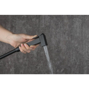 Гигиенический душ Frap F7506-6 со смесителем, С ВНУТРЕННЕЙ ЧАСТЬЮ, черный