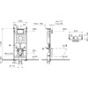 Система инсталляции для унитазов VitrA V12 762-5800-01 с кнопкой смыва 740-0511 черной матовой
