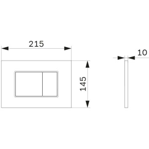 Кнопка смыва AM.PM ProC S I070238 черная матовая