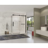 Душевой уголок Vincea Como Soft VSR-1CS9014CLB 140x90 см профиль черный, стекло прозрачное