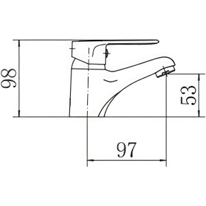 Смеситель для раковины Fashun A1037 хром