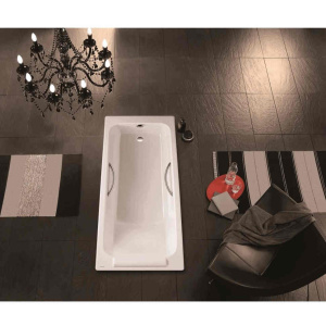 Купить Чугунная ванна Jacob Delafon Parallel 150x70 E2949-00 с отверстиями для ручек в Москве с доставкой Чугунная ванна Jacob Delafon Parallel 150x70 E2949-00 с отверстиями для ручек