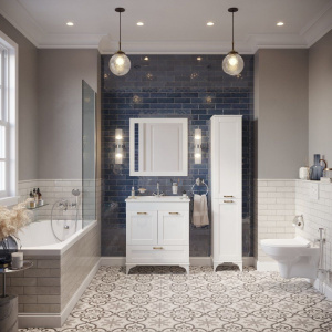 Шкаф-пенал Sanflor Ванесса 2 R, напольный, белый