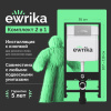 Система инсталляции для унитазов EWRIKA ProLT 0026-2020 с кнопкой смыва 0050 хром матовый