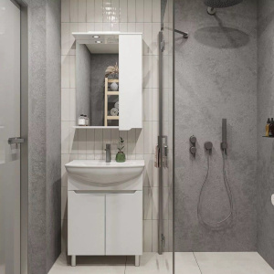 Тумба с раковиной SanStar Bianca 65