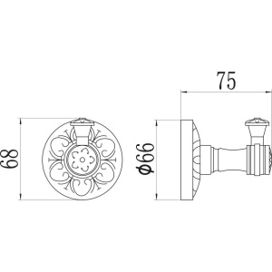 Крючок Savol 58 b S-005853C золото
