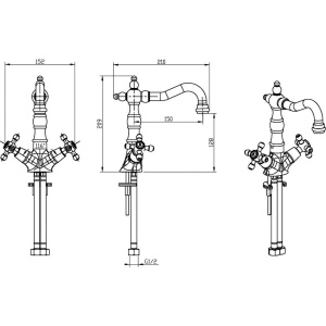 Смеситель для раковины Boheme Medici Presente 312