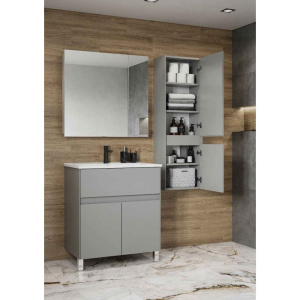 Шкаф-пенал Aquaton Форест 40 1A278603FR4D0 туманный серый