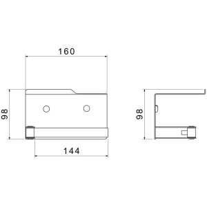 Держатель для туалетной бумаги Aquatek Либра AQ4929MB черный