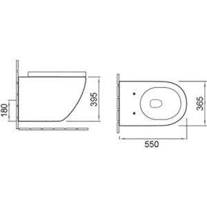 Унитаз подвесной SantiLine SL-5002MB