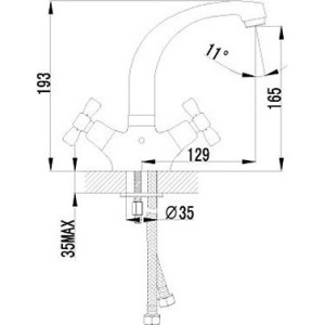Купить Смеситель для раковины Lemark Benefit LM2507C в Москве с доставкой Смеситель для раковины Lemark Benefit LM2507C