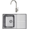 Комплект Мойка кухонная Omoikiri Sagami 79 + Смеситель Shinagawa BN нержавеющая сталь