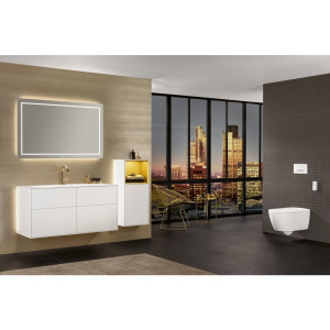 Унитаз подвесной Villeroy & Boch Viclean V0E100R1 альпийский белый, с функцией биде