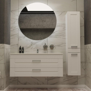 Тумба с раковиной Sanvit Турин 2 120, белая