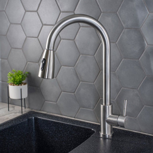 Смеситель для кухни РМС Sus124 017F-2 сталь