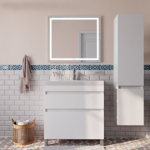 Тумба с раковиной IDDIS Zodiac 80 напольная, с ящиками