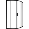Душевой уголок Ravak Blix Slim BLSCP4-90 профиль черный