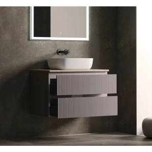 Купить Тумба с раковиной Sancos Snob R 100 см, doha soft, столешница бежевая, раковина CN6008 в Москве с доставкой Тумба с раковиной Sancos Snob R 100 см, doha soft, столешница бежевая, раковина CN6008