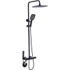 Душевая стойка BOCH MANN Vettorre BM9651 с термостатом, с гигиеническим душем, черный