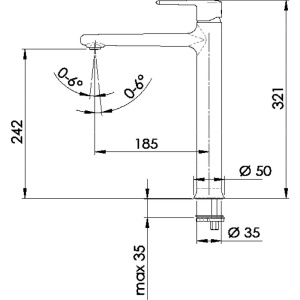 Купить Смеситель для раковины Remer Vanity V10L в Москве с доставкой Смеситель для раковины Remer Vanity V10L