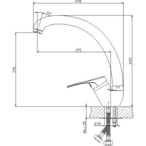 Смеситель для кухни Rossinka B B35-25