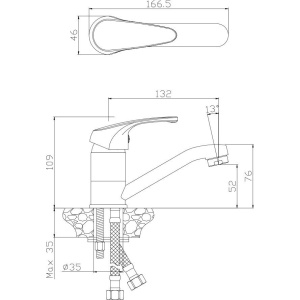 Смеситель для раковины Olive'S Avila 02110AV