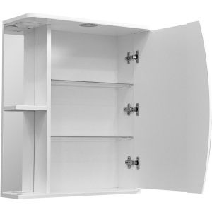 Купить Зеркало-шкаф Stella Polar Волна Лана R 60 с подсветкой в Москве с доставкой Зеркало-шкаф Stella Polar Волна Лана R 60 с подсветкой