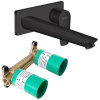 Комплект смеситель для раковины и скрытая часть Hansgrohe 71734670S Talis E черный
