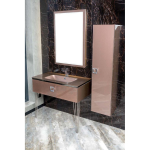 Зеркало Armadi Art Lucido 70x105 лиловое, с подсветкой