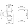 Комплект Унитаз подвесной VitrA Shift 7742B003-0075 белый глянцевый + Крышка 91-003-009 с микролифтом, петли хром + Инсталляция Grohe Rapid SL 38775001H 4 в 1 с кнопкой смыва и шумоизоляцией